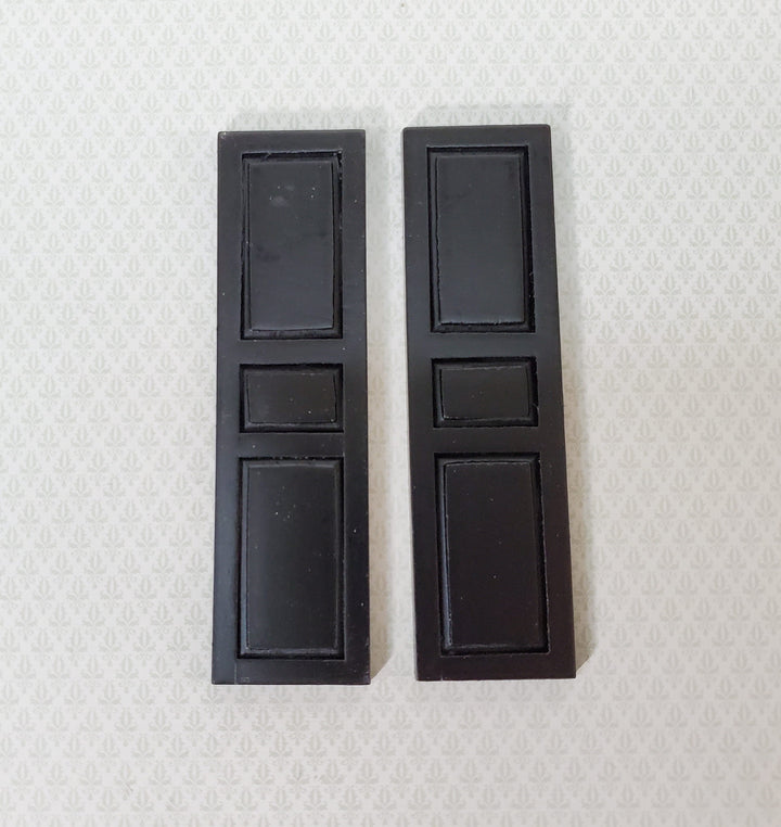 Dollhouse Shutters 3 Panel 1 Pair BLACK 1:12 Scale 4 5/8" CLA75021
