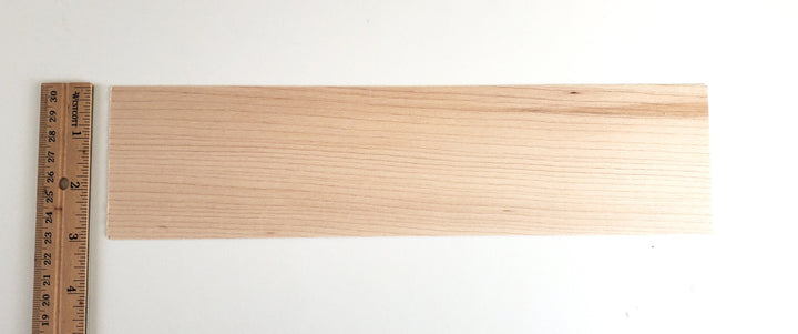 Maple Wood Sheet Plank Thin 1/32" x 3" x 12" long Veneer Sanded Woodworking