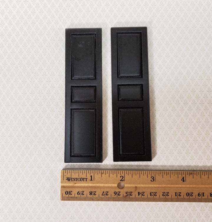 Dollhouse Shutters 3 Panel 1 Pair BLACK 1:12 Scale 4 5/8" CLA75021