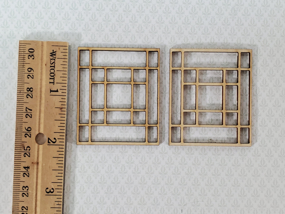 Dollhouse Window Panes Inserts Prairie Style 1:12 Scale Fits Houseworks 5032