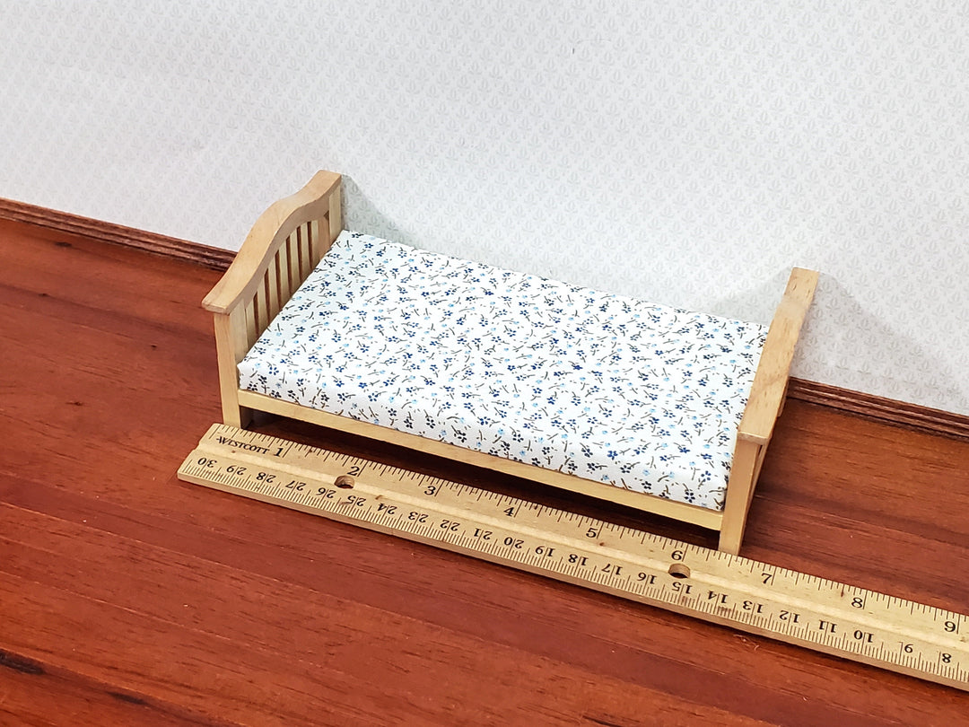 Dollhouse Bunk Beds Built in Shelves Desk with Ladder 1:12 Scale Miniature Furniture