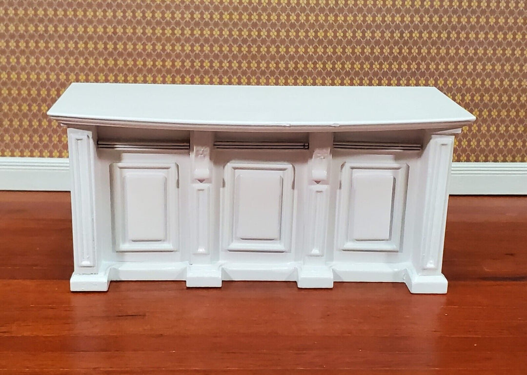 Dollhouse Kitchen Bar Island Large White 1:12 Scale Miniature Cupboard Wood Furniture