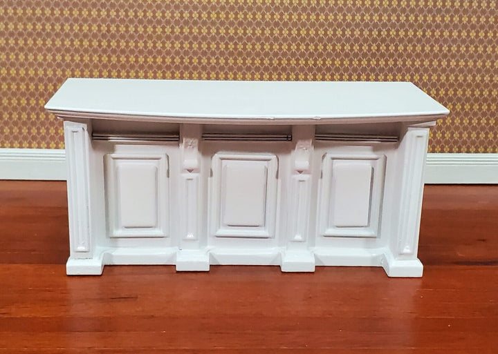 Dollhouse Kitchen Bar Island Large White 1:12 Scale Miniature Cupboard Wood Furniture