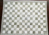 Dollhouse Miniature Tile Floor Gray Brown & White Marble with Border 1:12 Scale