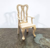 Dollhouse Arm Chair Dining or Side Chair Unpainted Wood 1:12 Scale Miniature Furniture