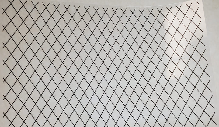 Dollhouse Simulated Diamond Window Panes Insert Sheet Tudor Gothic 1:12 Scale