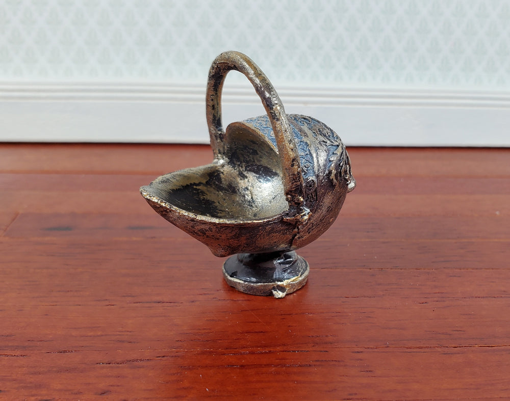 Dollhouse Coal Scuttle Bucket Fireplace Accessory Resin 1:12 Scale Miniature