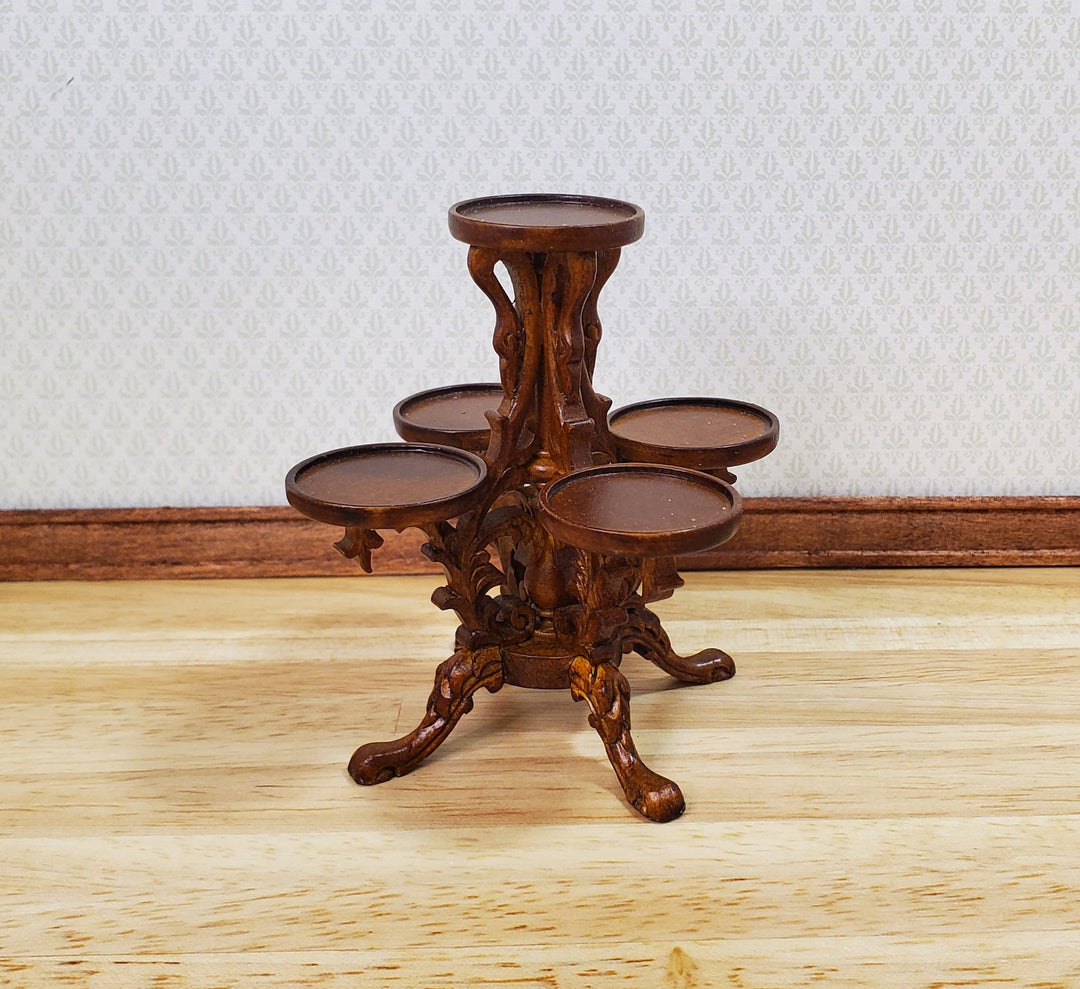 JBM Dollhouse Plant Stand 5 Tier Victorian Style 1:12 Scale Miniature