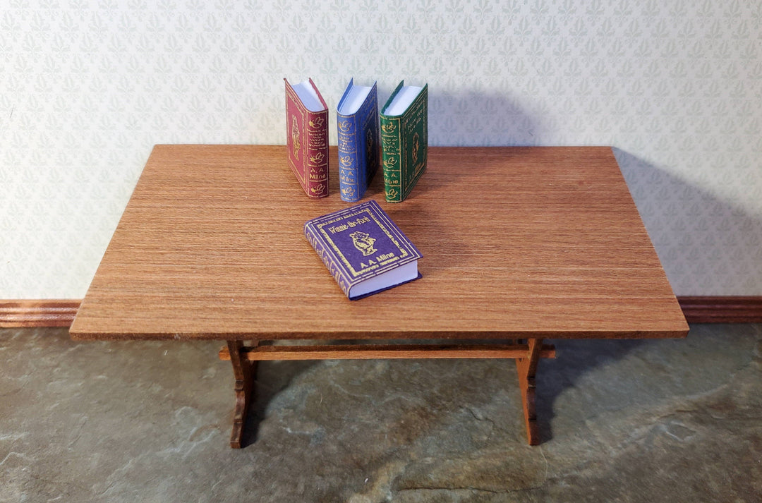 Dollhouse Miniature Book Set x4 Winnie the Pooh 1:12 Scale (blank inside)