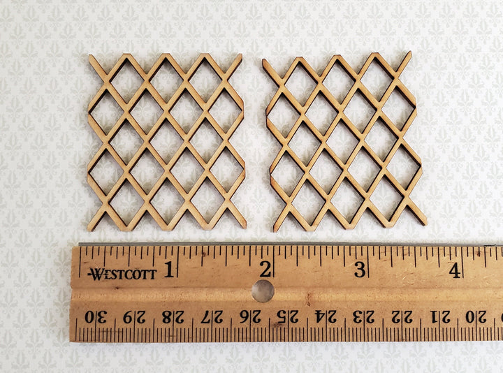 Dollhouse Diamond Window Pane Insert 1:12 Scale Fits Houseworks 5000 Miniatures