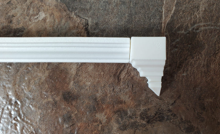 Dollhouse Corner Ceiling Blocks for Crown Molding 2 Inside Pieces 1:12 Scale
