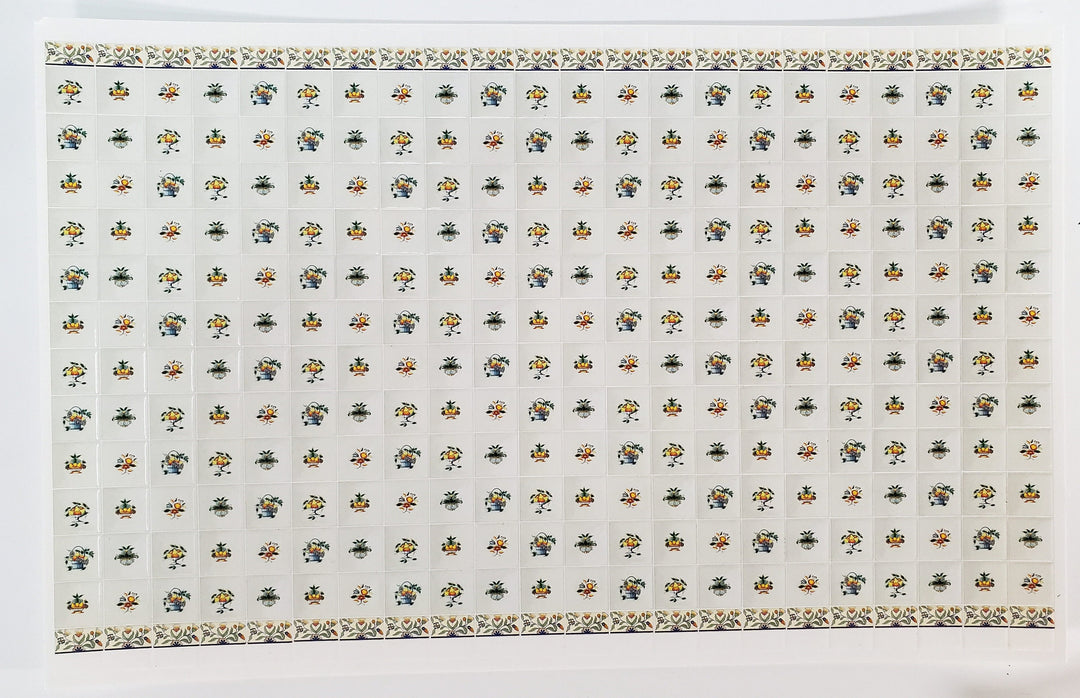Dollhouse Delft Wall Tiles Fruit Embossed Heavy Card 1:12 Scale Kitchens World Model