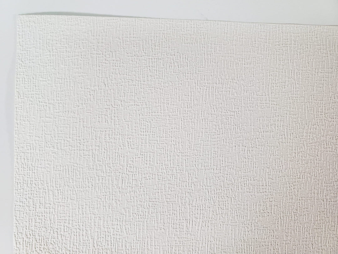 Dollhouse Textured Ceiling Paper Embossed 3 Pieces White/Cream 17 "x 12"