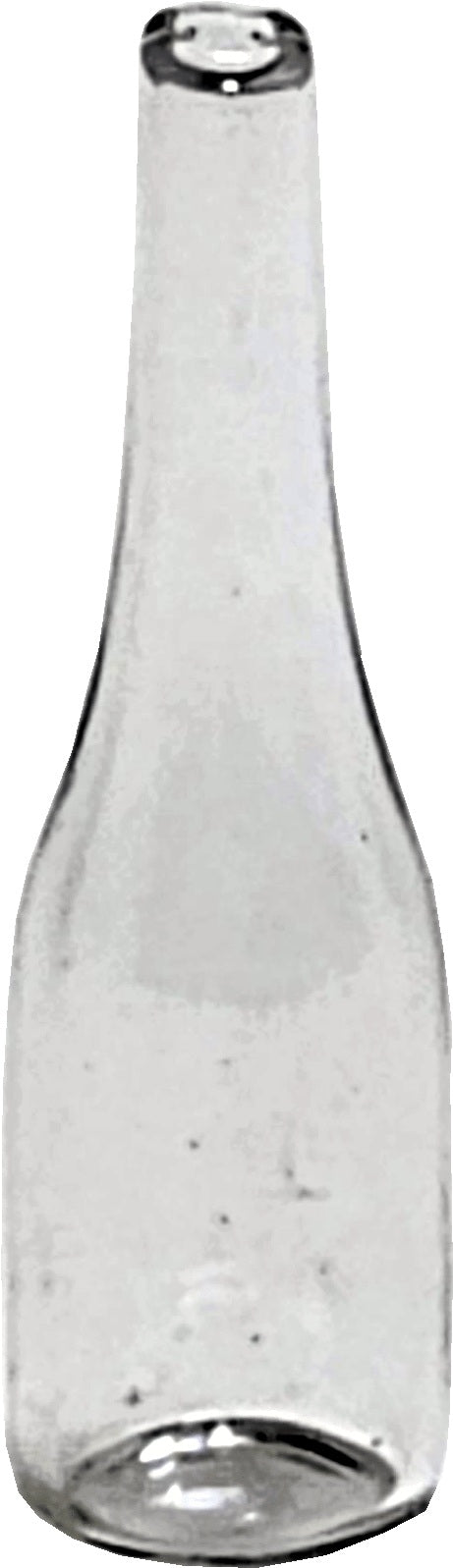 Dollhouse Clear Glass Wine Bottle 1:12 Scale Miniature Decoration Drinks