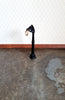 Dollhouse Miniature Horse Hitching Post 1:12 Scale Painted Black Metal