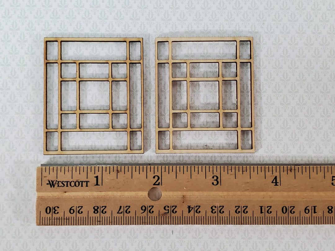 Dollhouse Window Panes Inserts Prairie Style 1:12 Scale Fits Houseworks 5032
