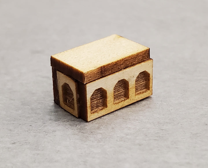 DIY Kit 1:144 Scale Miniature Tudor Treasure Chest Trunk Tiny Gothic Style