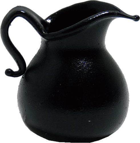 Dollhouse Black Pitcher 1:12 Scale Miniature Kitchen Halloween Decoration