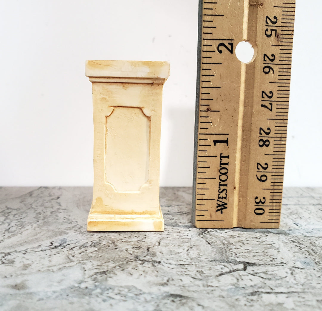 Dollhouse Pedestal for Plants Ferns Decoration Aged Tan 1:12 Scale or Fairy Garden A1002TN