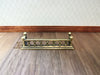 Dollhouse Metal Fireplace Fender Square 1:12 Scale Antique Brass Finish