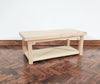 Dollhouse Coffee Table Unpainted Wood 1:12 Scale Miniature Living Room Furniture