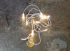 Dollhouse Miniature LED Battery 8 Light Bulbs on a String Warm Light 1:12 Scale