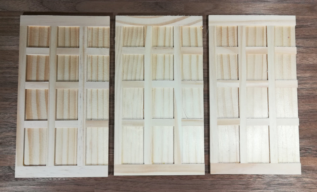 Dollhouse Miniature Wall Panels Tudor Style Wood Paneling x3 1:12 Scale