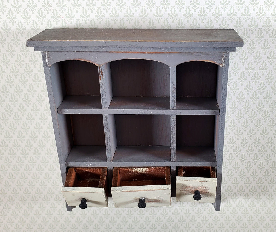 Dollhouse Hanging Kitchen Shelf KIT DIY 3 Working Drawers 1:12 Scale Miniature