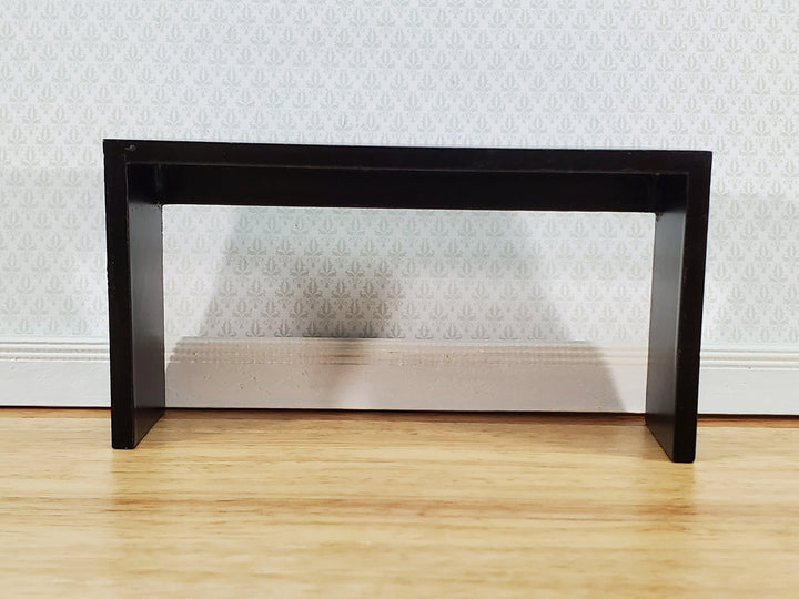 Dollhouse Console or Tall Sofa Table Modern Black 1:12 Scale Miniature Furniture