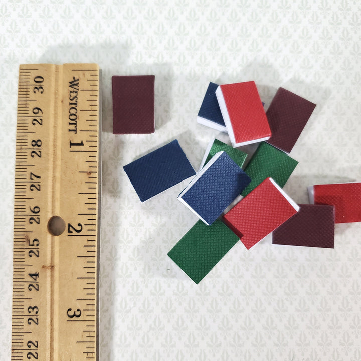 Small Dollhouse Books 12 Piece Book Set 3/4" tall 1:12 Scale Miniature
