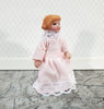 Dollhouse Girl Little Sister Doll Porcelain Pink Dress 1:12 Scale Miniature