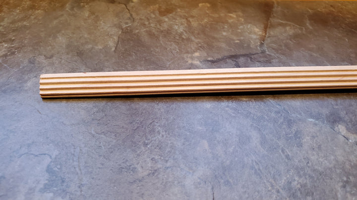 Dollhouse Step Crown Molding Trim Cornice 3/8" wide x 18" long 1:12 Scale