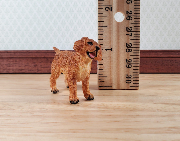 Dollhouse Golden Retriever Puppy Dog Pet 1:12 Scale Miniature Animal