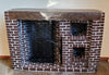 Dollhouse Miniature Large Fireplace Brick Walk-In Style Colonial 1:12 Scale
