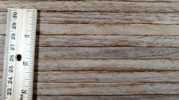 Dollhouse Wood Floor Weathered Dark Wide Planks 1:12 Scale 17" x 11" Flooring