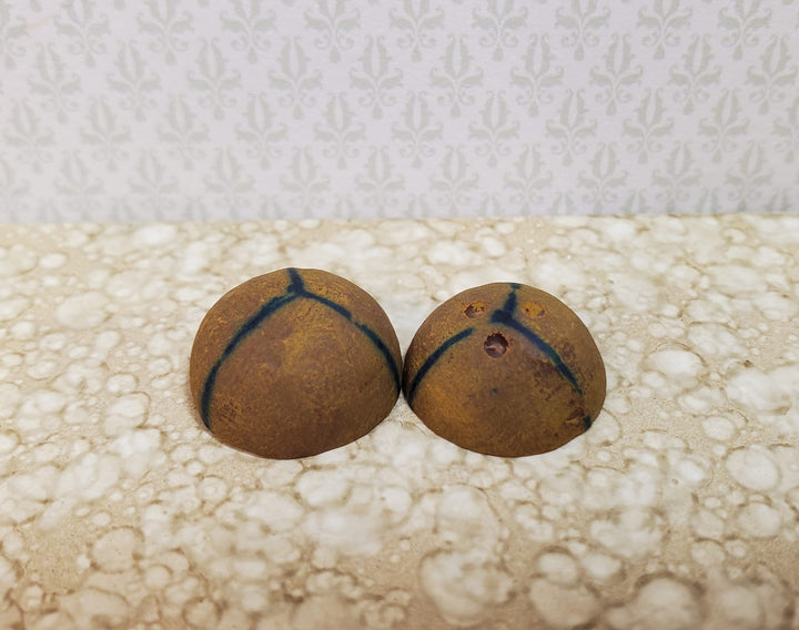 Dollhouse Coconuts 1 Whole 2 Halves1:12 Scale Miniature Food