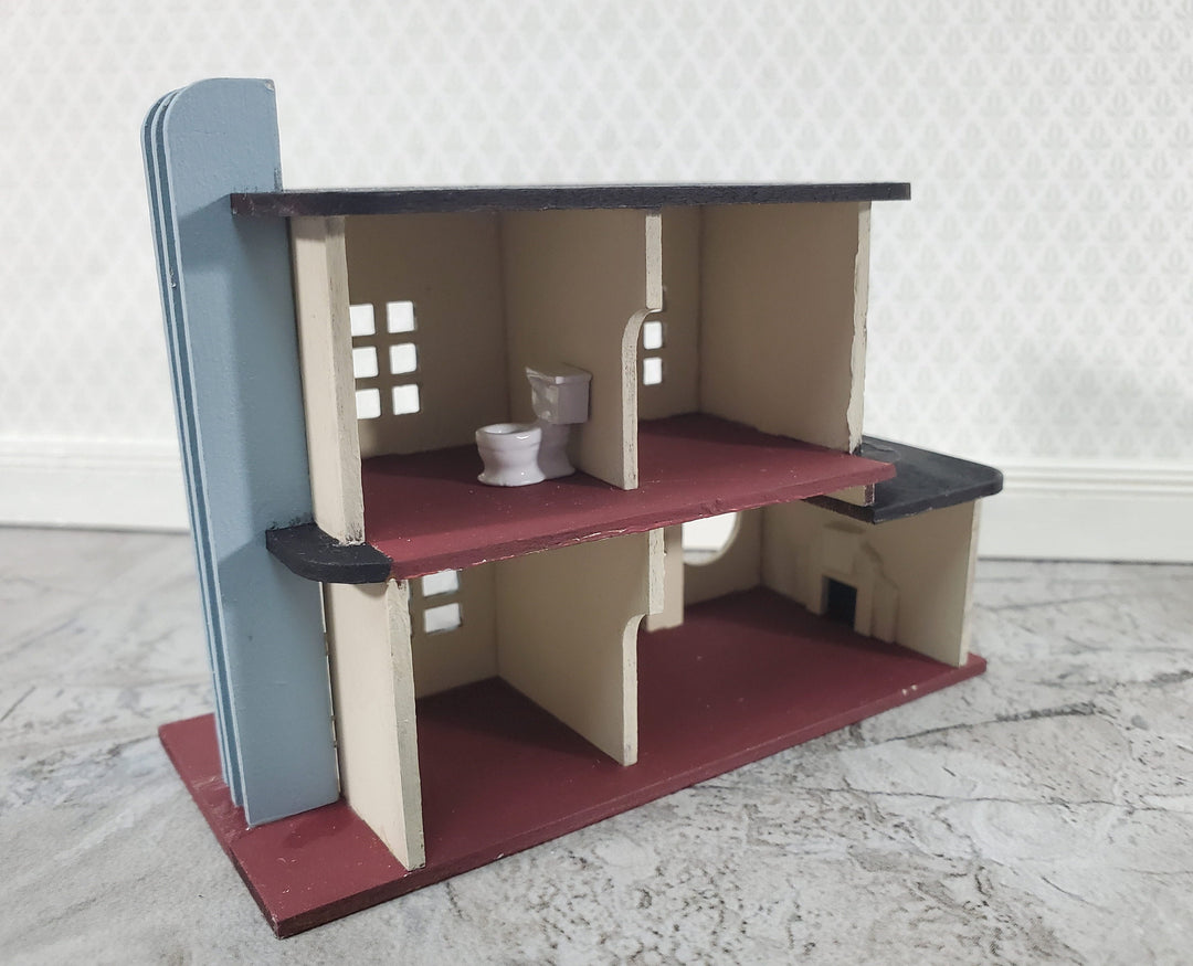 1:144 Scale Miniature Toilet Micro Minis Painted Metal White Dollhouse Furniture