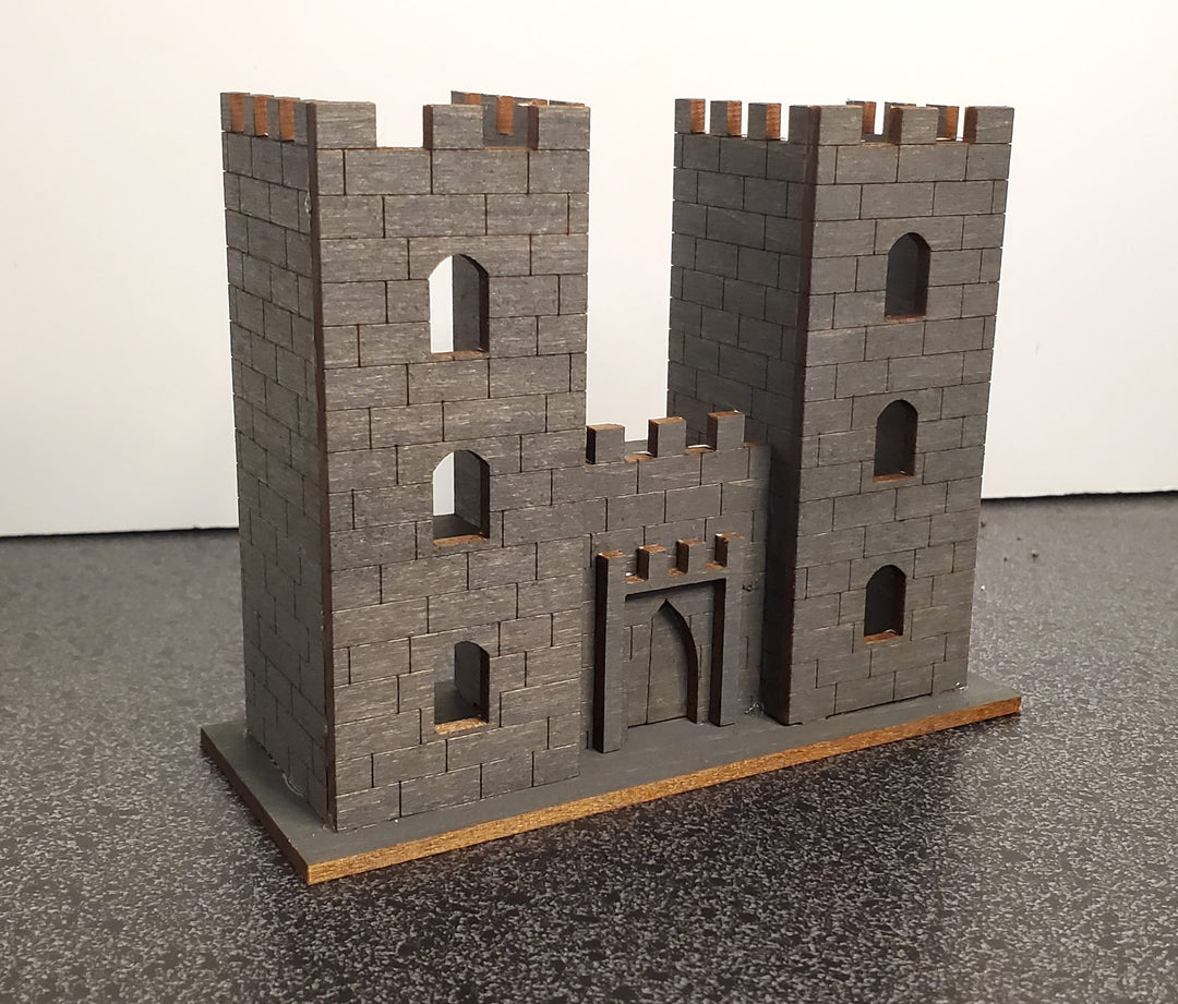 Miniature Castle Tower Keep 1:144 Scale DIY KIT 7 Rooms Ladders 3 Stories