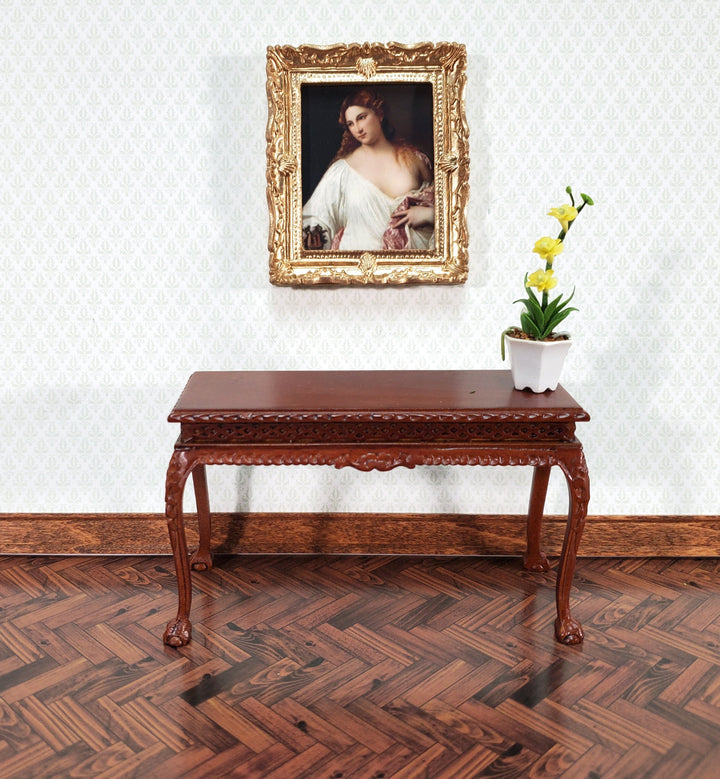 Miniature Flora by Titian Framed Print 1:12 Scale Dollhouse Renaissance Handmade