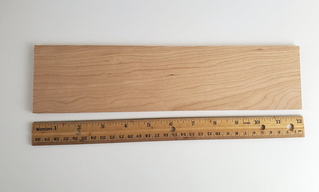 Cherry Wood Slat Plank 1/4" x 3" x 12" long Woodworking Kiln Dried Sanded