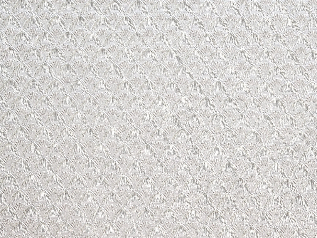Dollhouse Textured Wallpaper Embossed 3 Pieces White/Beige Art Deco 1:12 Scale