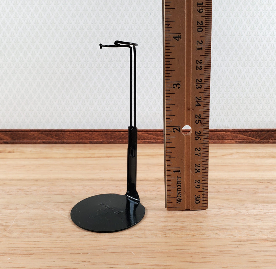 Doll Stand Metal for 4" - 6" Slim Waist Dolls Black 1:12 Scale Dolls Kaiser #1175