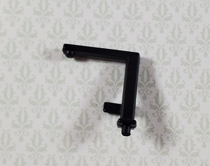 Dollhouse Modern Faucet Tap Black Metal for Kitchen or Bathroom Sink 1:12 Scale