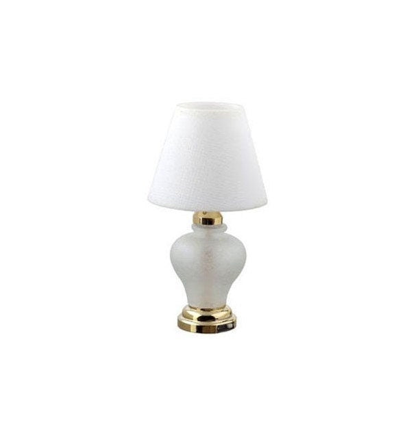 Dollhouse Light Modern Table Lamp Battery Operated 1:6 Scale Miniature