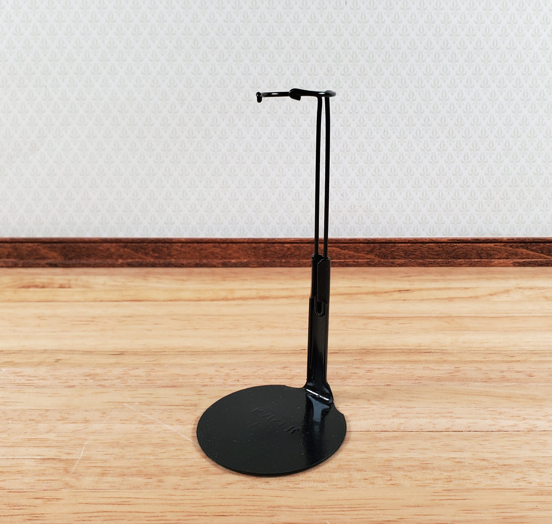 Doll Stand Metal for 4" - 6" Slim Waist Dolls Black 1:12 Scale Dolls Kaiser #1175