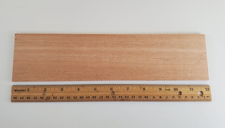 Mahogany Wood Slat Plank 1/4" Thick x 3" Wide x 12" Long Kiln Dried Woodworking