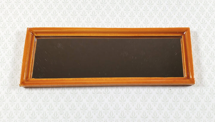 Dollhouse Mirror Full Length Dressing Wood Frame Modern 1:12 Scale Miniature Accessory