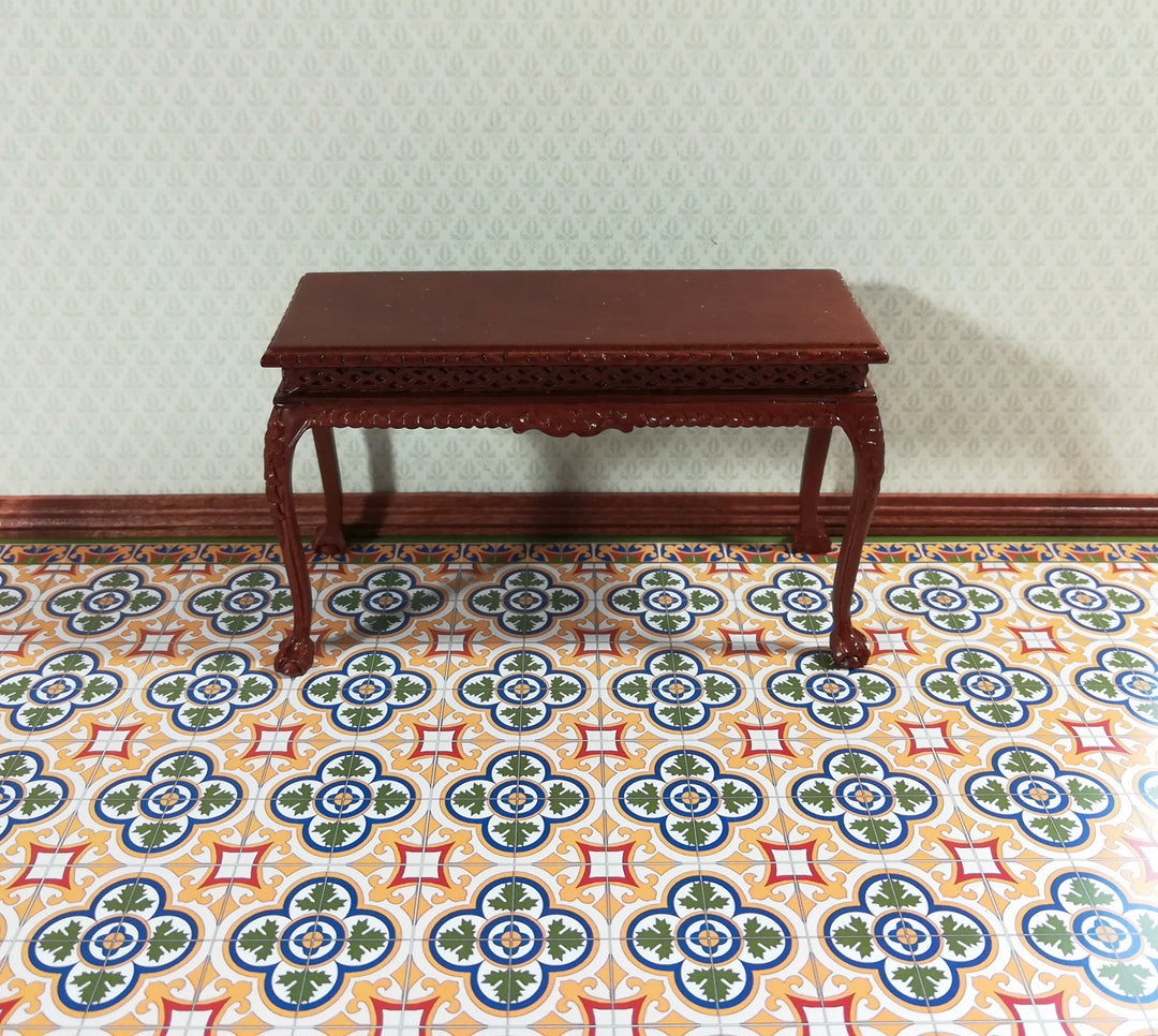 Dollhouse Victorian Tile Large Flooring Sheet Card Stock 1:12 Scale World Model