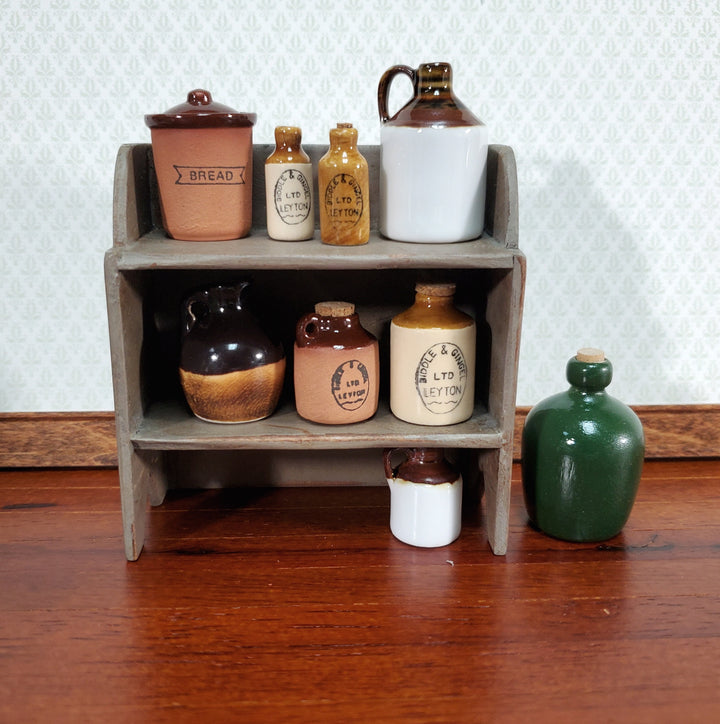 Dollhouse KIT Jug or Pot Shelf Primitive Style 1:12 Scale Miniature Easy to Assemble