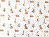 Dollhouse Bunny Rabbit Wallpaper 3 Sheets Nursery Baby's Room 1:12 Scale Miniature